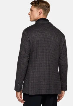 Vestes-Boggi Milano Veste B Jersey Marron Et Bleu En Laine Brown - Blue