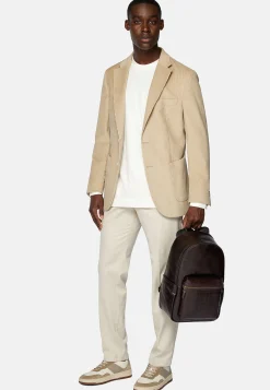 Vestes-Boggi Milano Veste En Velours De Coton Beige