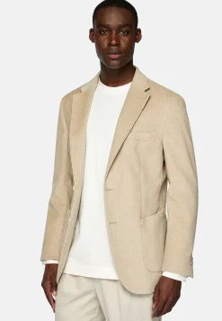 Vestes-Boggi Milano Veste En Velours De Coton Beige