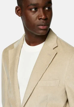 Vestes-Boggi Milano Veste En Velours De Coton Beige