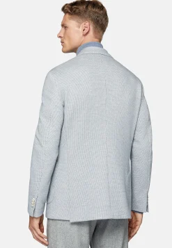 Vestes-Boggi Milano Veste B Jersey En Coton Mélangé Bleu clair