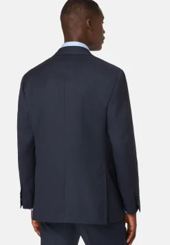 Vestes-Boggi Milano Veste Micro Structurée En Laine Entoilée bleu marine