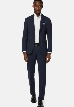 Vestes-Boggi Milano Veste Bleue Travel En Laine