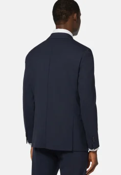 Vestes-Boggi Milano Veste Bleue Travel En Laine