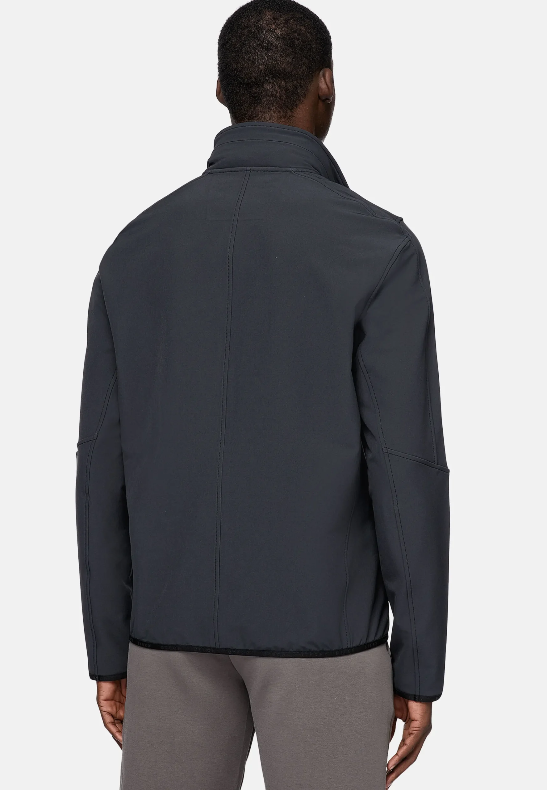 Blousons-Boggi Milano Veste Coupe-Vent En Nylon Extensible B Tech Noir