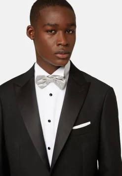 Vestes-Boggi Milano Veste De Smoking En Laine Avec Revers En Pointe Noir