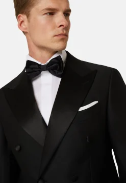 Vestes-Boggi Milano Veste De Smoking e En Laine Avec Revers En Pointe Noir