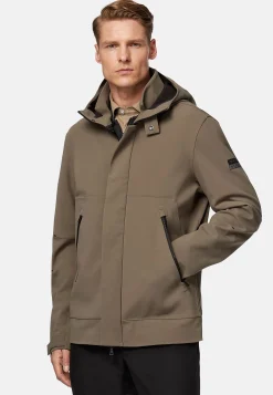 Blousons-Boggi Milano Veste En Tissu Technique Recyclé B Tech Taupe