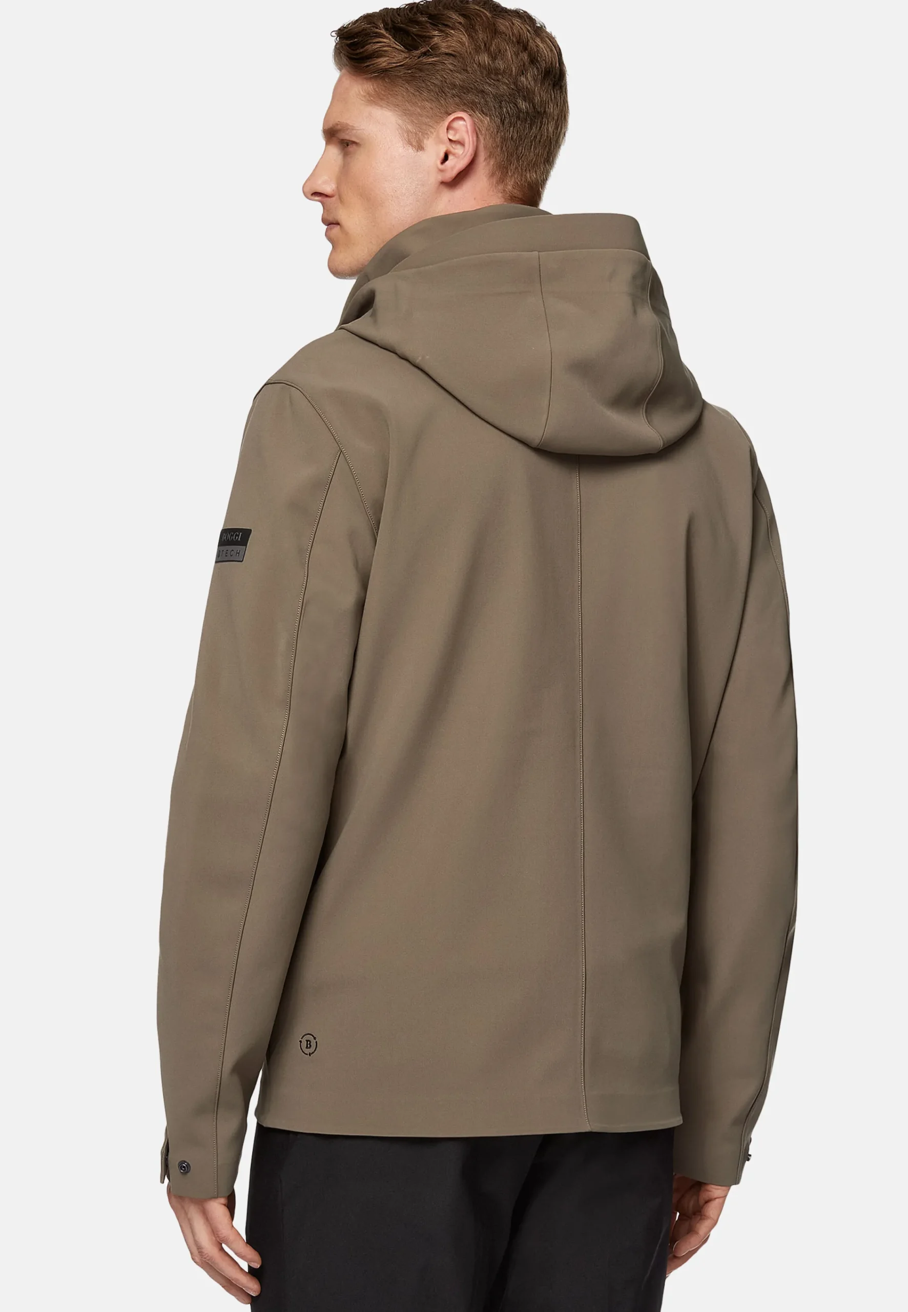 Blousons-Boggi Milano Veste En Tissu Technique Recyclé B Tech Taupe