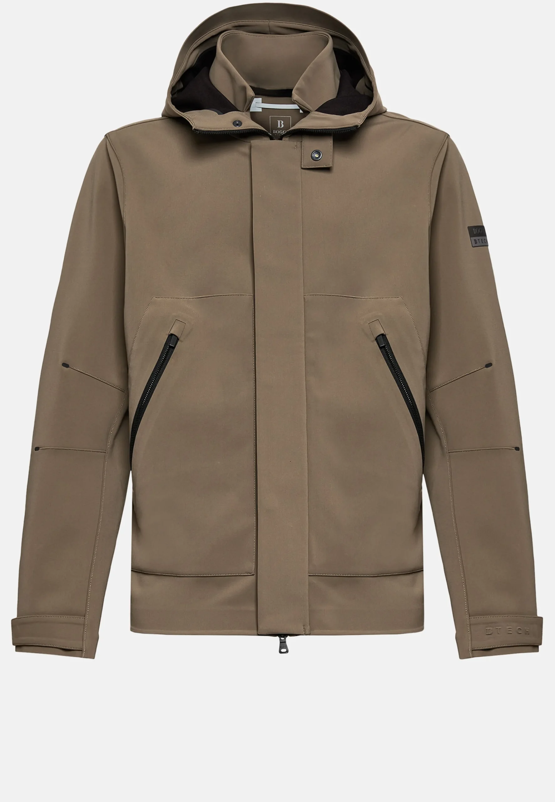 Blousons-Boggi Milano Veste En Tissu Technique Recyclé B Tech Taupe