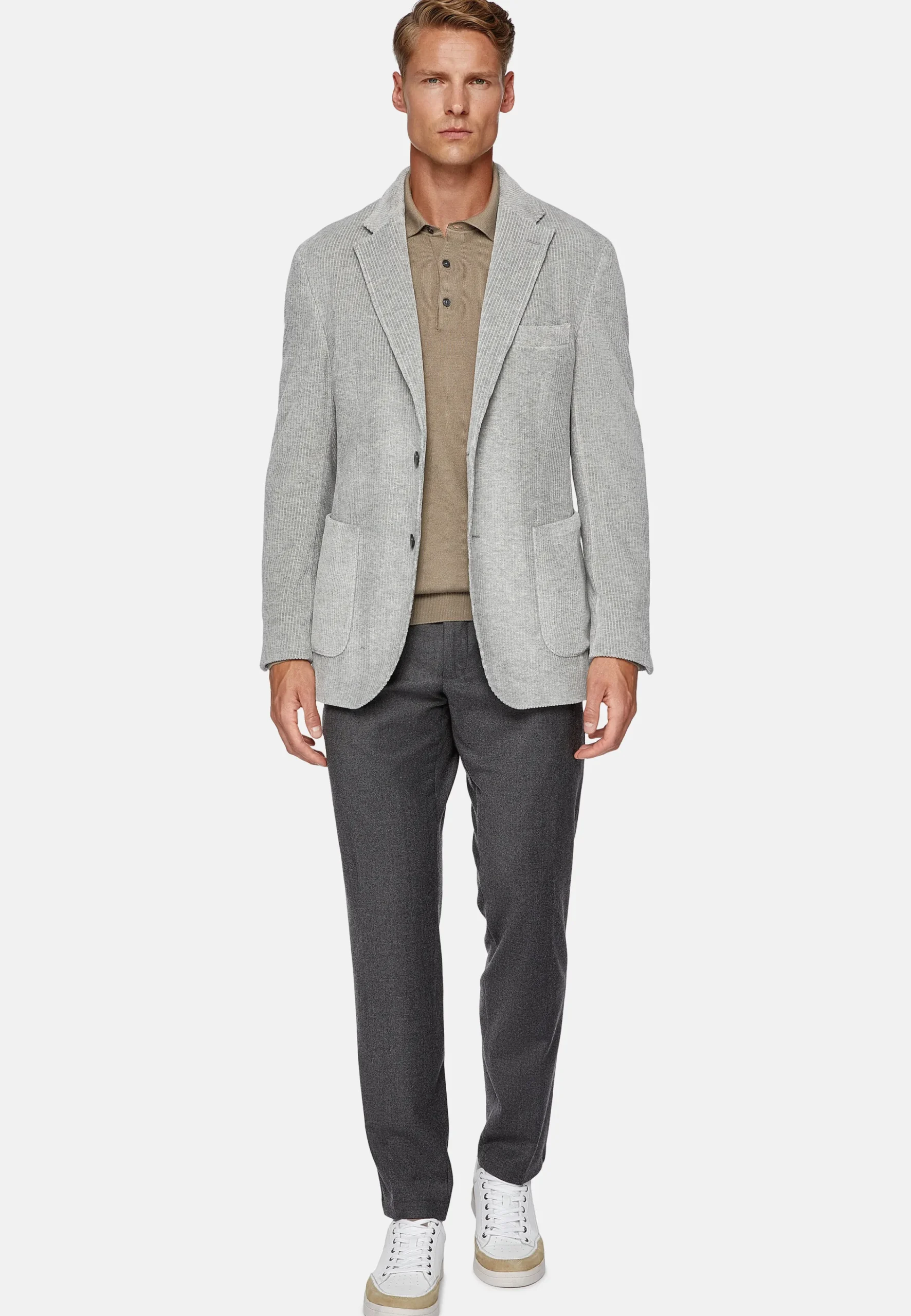 Vestes-Boggi Milano Veste En Velours Light grey