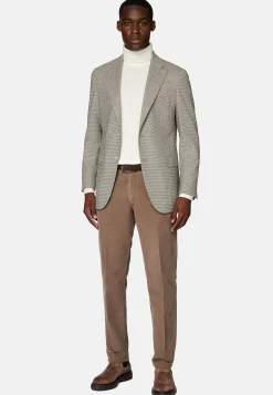 Vestes-Boggi Milano Veste Gris Tourterelle En Laine Extensible Taupe