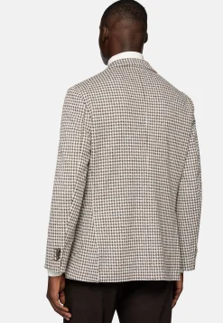 Vestes-Boggi Milano Veste B Jersey En Coton Laine Et Nylon Marron