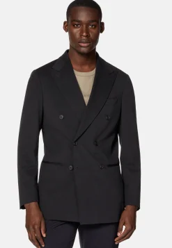 Vestes-Boggi Milano Veste e À Double Boutonnage En Nylon Stretch BTech Noir