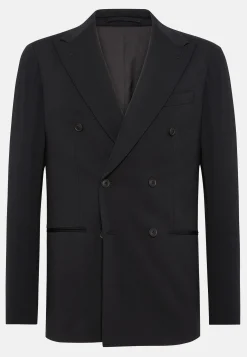 Vestes-Boggi Milano Veste e À Double Boutonnage En Nylon Stretch BTech Noir