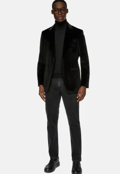 Vestes-Boggi Milano Veste e En Velours De Coton Noir