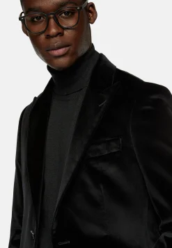 Vestes-Boggi Milano Veste e En Velours De Coton Noir