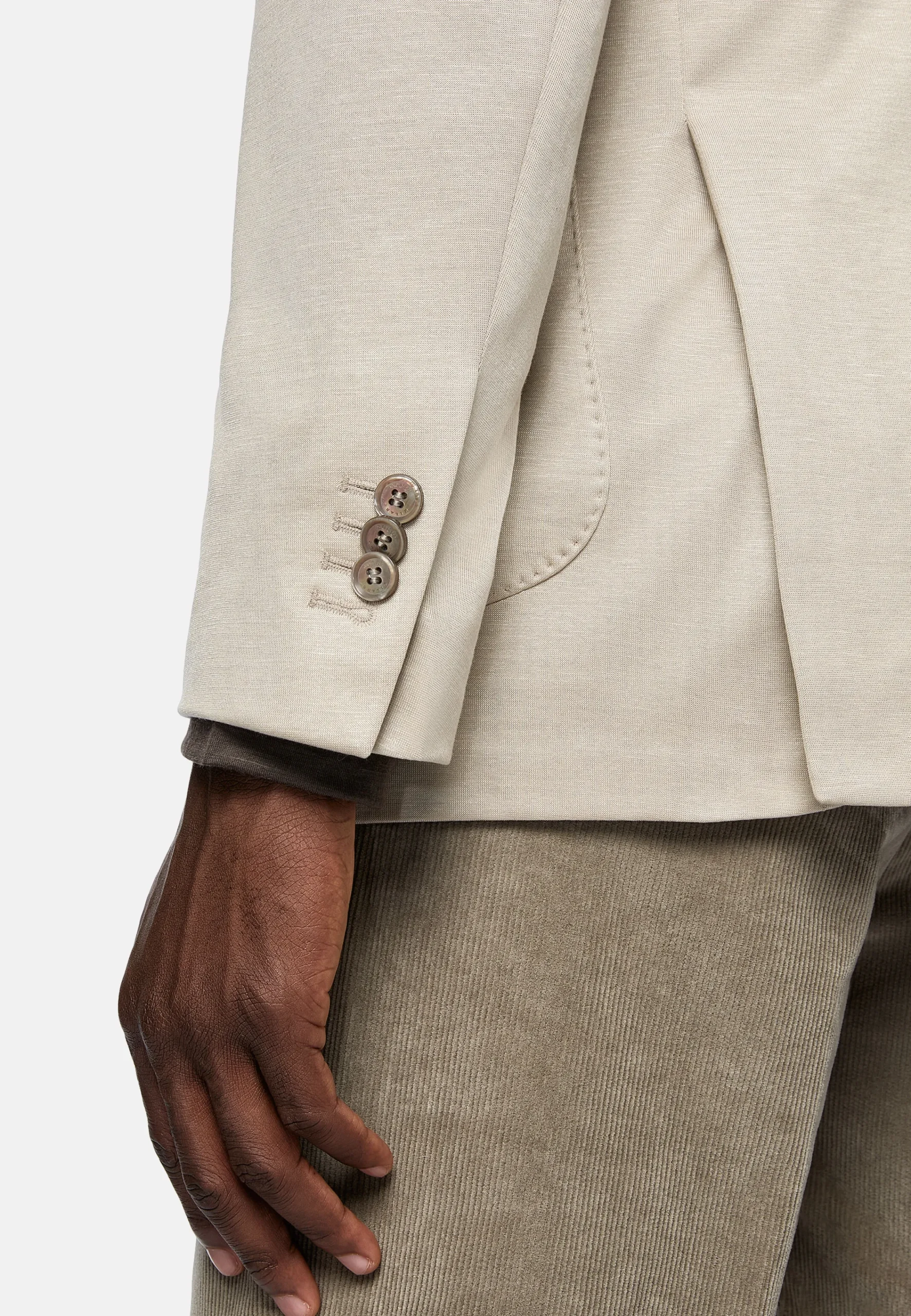 Vestes-Boggi Milano Veste Sable B Jersey En Coton Cachemire Et Tencel
