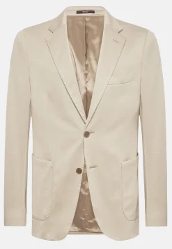 Vestes-Boggi Milano Veste Sable B Jersey En Coton Cachemire Et Tencel