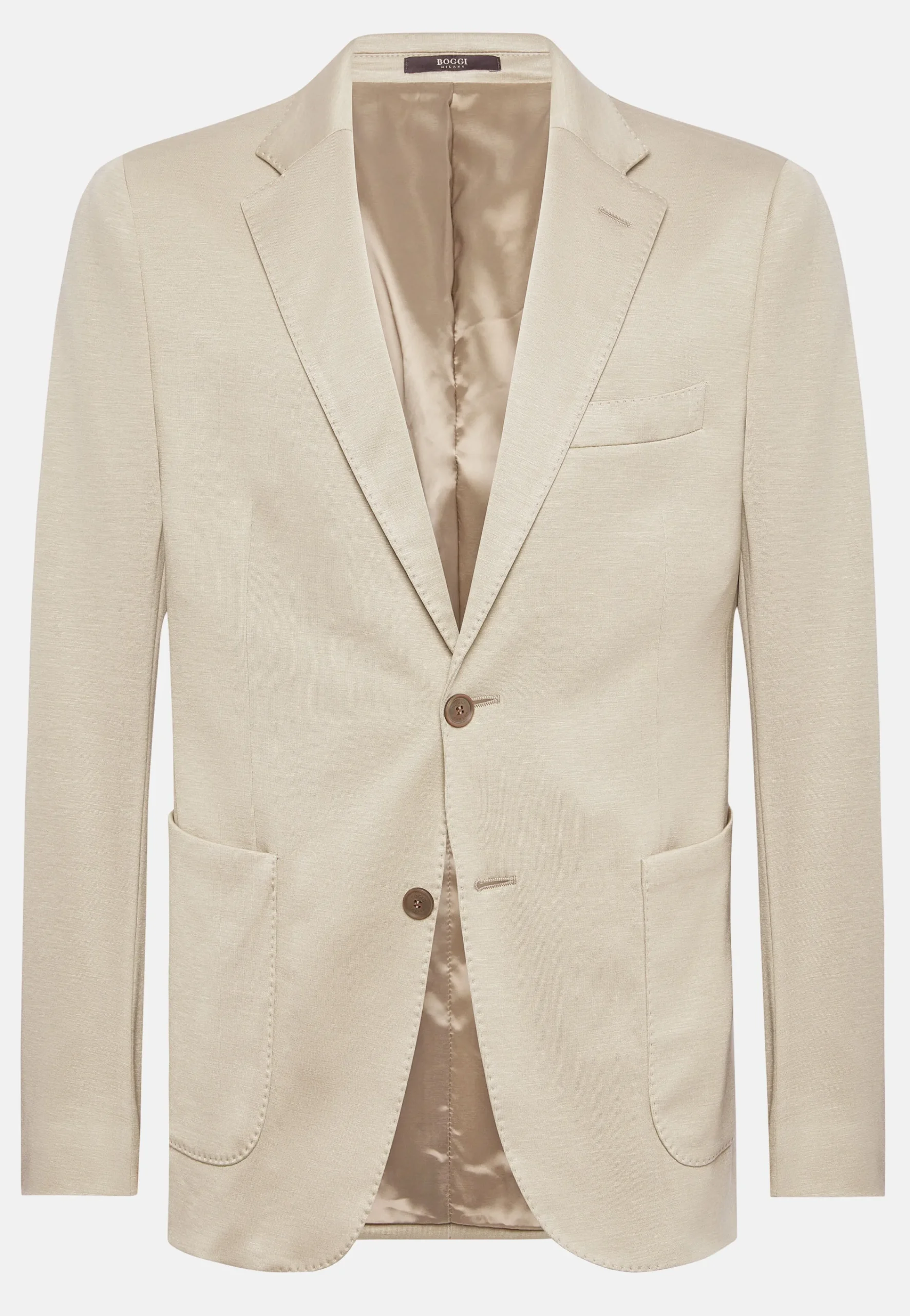 Vestes-Boggi Milano Veste Sable B Jersey En Coton Cachemire Et Tencel