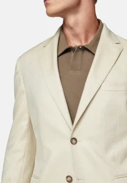 Vestes-Boggi Milano Veste En Laine Et Coton Stretch Sable