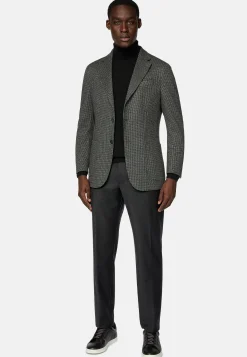 Vestes-Boggi Milano Veste Structurée En Coton Mélangé Jersey Gris