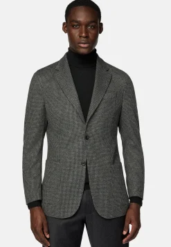 Vestes-Boggi Milano Veste Structurée En Coton Mélangé Jersey Gris
