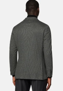 Vestes-Boggi Milano Veste Structurée En Coton Mélangé Jersey Gris