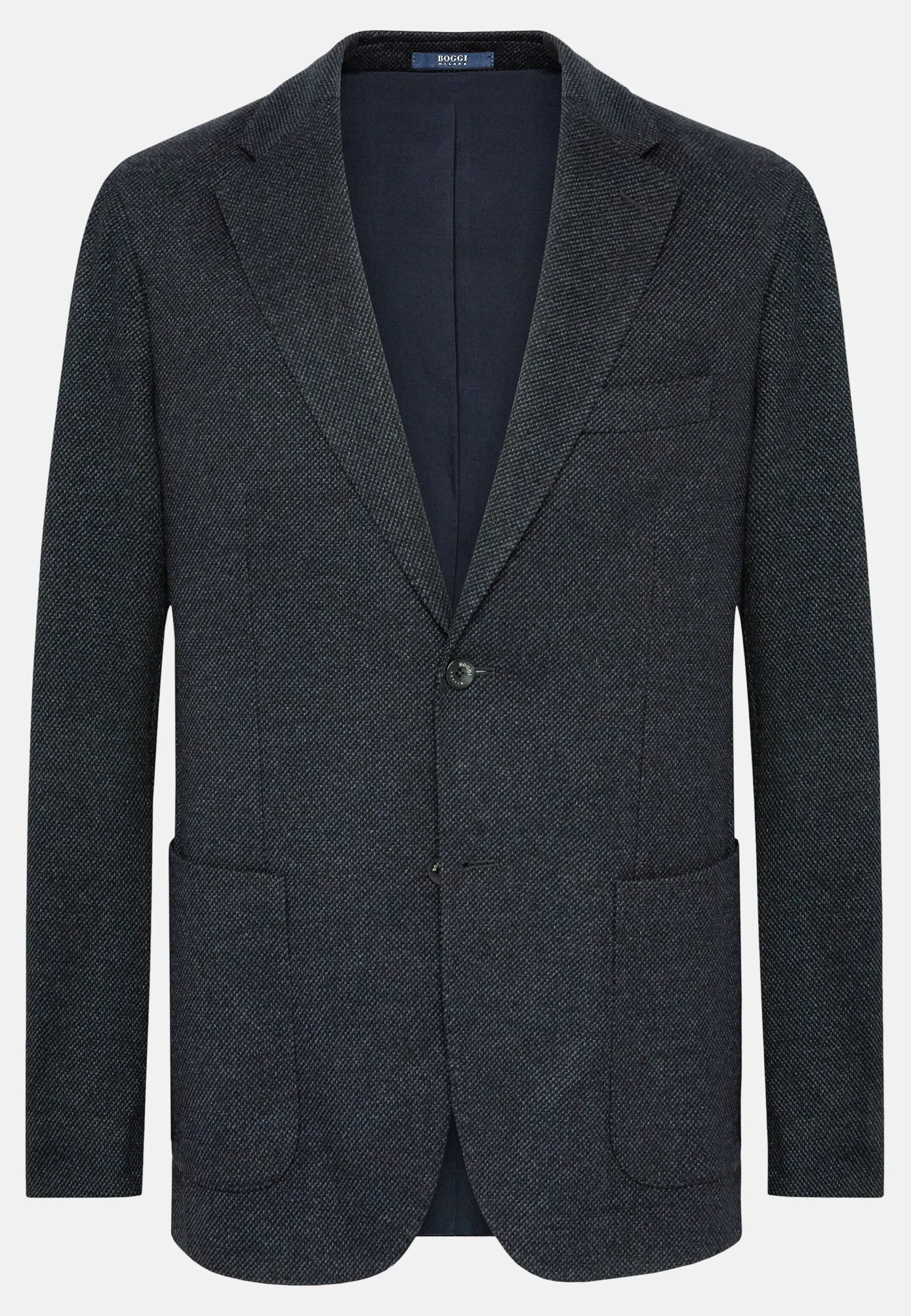 Vestes-Boggi Milano Veste Structurée En Coton Mélangé Jersey bleu marine