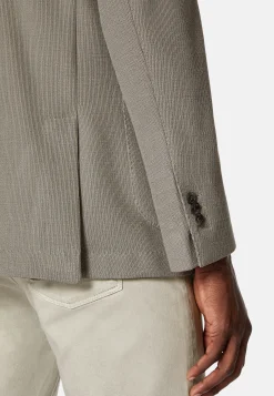 Vestes-Boggi Milano Veste Structurée Gris Tourterelle En Jersey De Laine