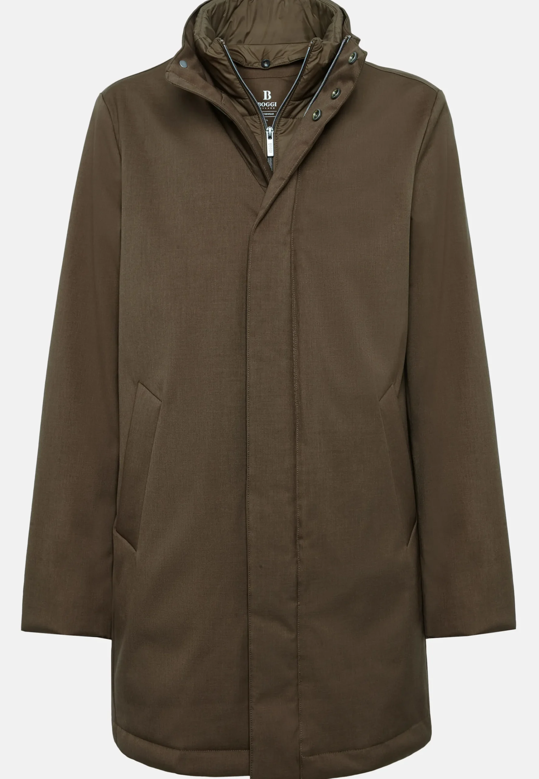 Blousons-Boggi Milano Veste Technique Avec Gilet Marron